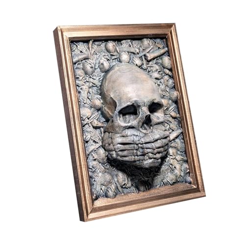 Sculptures murales avec cadre photo d'art macabre relief - 7