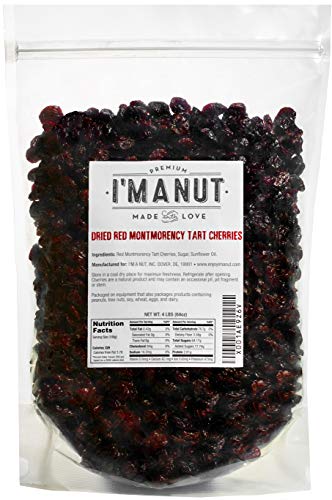 Dried Cherries 4 LB (=64oz) Resealable Bag, Tart (Sour) Montmorency Variety - /sweetened