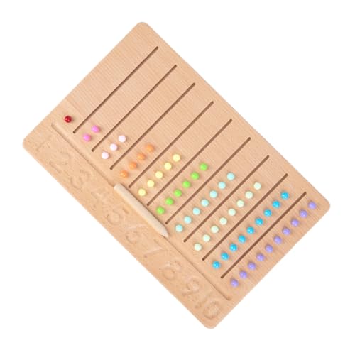 TOYANDONA 1 Juego Juguetes educativos para Juguetes para Juegos de Felpa Rompecabezas Toys Brain Toys Juguete Educativo Juguetes para Contar matemáticas de Madera
