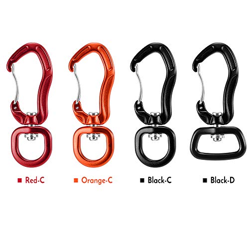 Carabiner Clip, Andoer Mosquetão giratório mosquetão giratório 360 ° mosquetão giratório mosquetão p