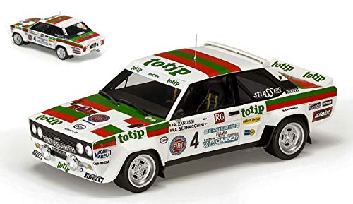 Peso/Weight: 3 TopMarques MODELLINO in Scala Compatibile con Fiat 131 Abarth TOTIP Rally Elba 1982 A.ZANUSSI-A.BERNACCHINI 1:18 TOP43H