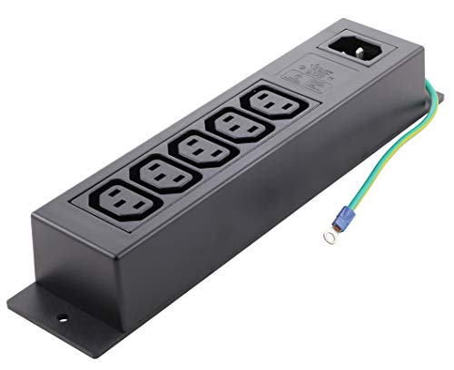 PDU Power Strip IEC C14 Inlet to, 5 IEC C13, Sheet F with GROUNDING miniatura 1