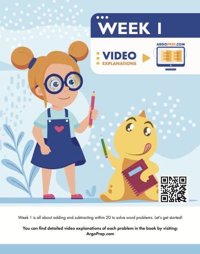 1st Grade Common Core Math: Daily Practice Workbook | 1000+ Practice Questions and Video Explanations | Argo Brothers (Next Generation Learning Standards Aligned (NGSS)) - Image 3