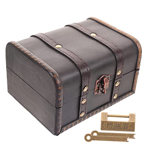 Cabilock Boîte Commode Style Pour Avec Bijoux Cosmétique Trésor Pièce Montres Cadeau En Bois Tarot Contenant Européenne Cartes Décoratives Cabinet Bijou Classique Décoration