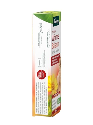 Baume chauffant arnica Kneipp décontractant dos et nuque