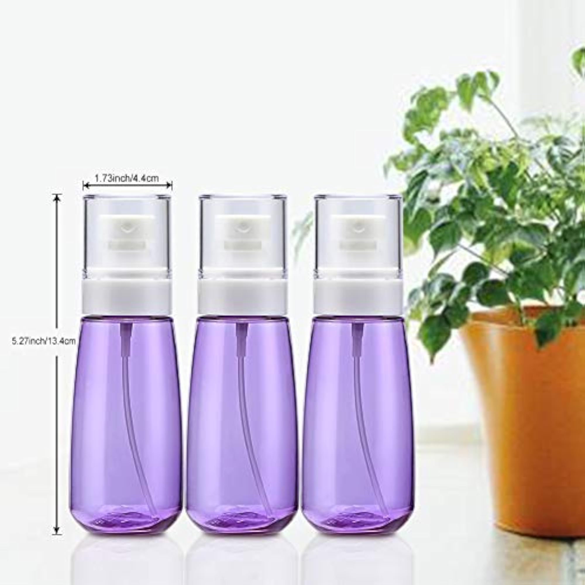 Fine Mist Spray Bottle 3.4oz Empty Cosmetic Refillable