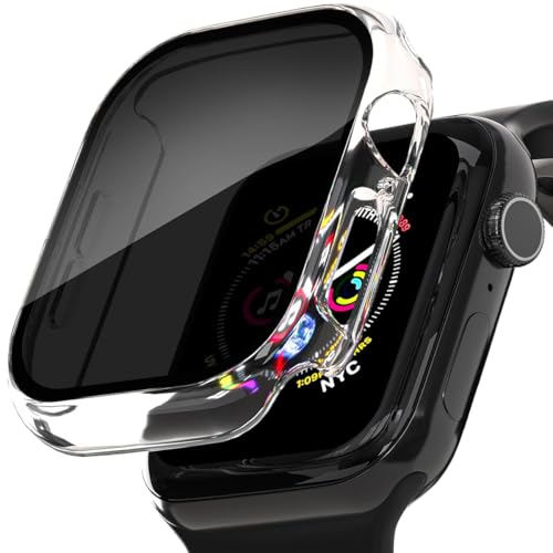 Ya en manzanajugosa.com: Jurqqer 2 Piezas Protector para Apple Watch Series 11/10 42mm [30° Antispías] Ultra Delgada PC + Vidrio Templado Funda, Protección Completa, Protector Pantalla para Apple Watch 42mm,Transparente