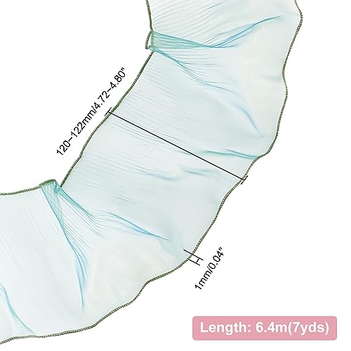 PH PandaHall 6.4m Green Lace Fabric - Image 2