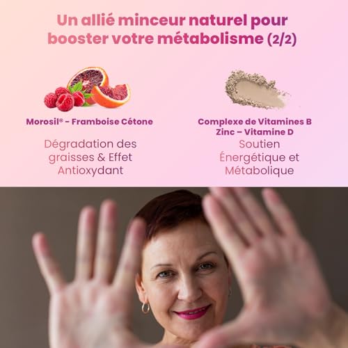 Bruleur de Graisse Puissant Morosil Homme & Femme 120 gélules | Coupe-faim et perte de poids | Vinaigre de cidre | Minceur extra fort | Brule Graisse | ventre plat, draineur jour nuit | Fat burner – Image 7