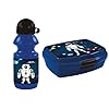 GOLDKIDS Robot lunchbox 16,5 x 13 x 6 cm kinderen lunchbox lunchbox broodtrommel voor ontbijt box drinkfles school vrije…