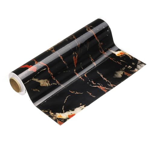 QUARKZMAN Papel Pintado Para Pared Con Textura Madera 8' x 16.4ft PVC Autoadhesivo Pegatina Decorativa Para Pared marco Con Textura Impermeable Para Suelo Puertas Mesa Armarios Negro Cristal