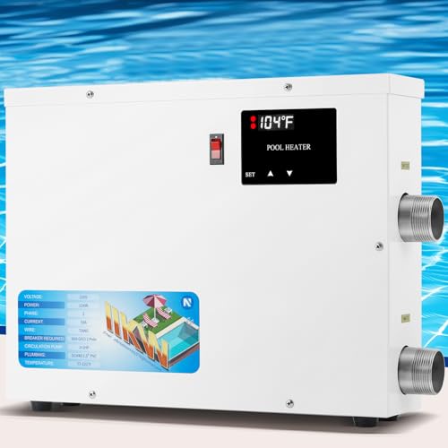 NEWTRY 5.5KW SPA Heater, 220V Pool Heater Electric Swimming Pool