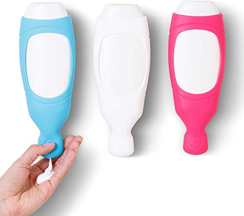 Squeezi 2 Unit Pack (Light Gray) Wall Mounted Shower Dispenser and Organizer for Shampoo and Soap Bottles, Silicone Chamber