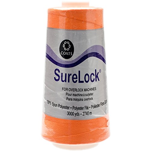 Hilo de overlock Coats Surelock 3000yd Naranja miniatura 1