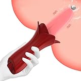 LYAMais Zunge Lecken Vibratoren Für Frauen Klitoris Stimulation Nippel Massager mit 10 Vibrationsmodi, G-Punkt Dildo Vibrator Sexspielzeug für die frau Vibration für Paare