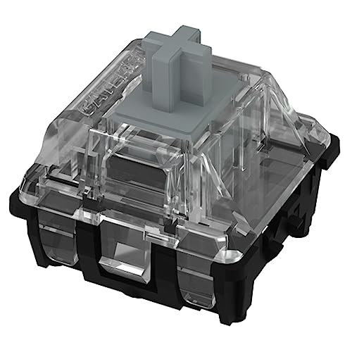 GATERON KS-15 Optical Silver Keyboard Switches, 45gf RGB LED...
