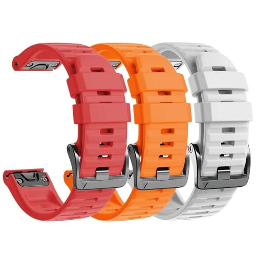 Bracelet Fenix 8X 26mm en silicone haute densité pour montre premium Fenix 7X