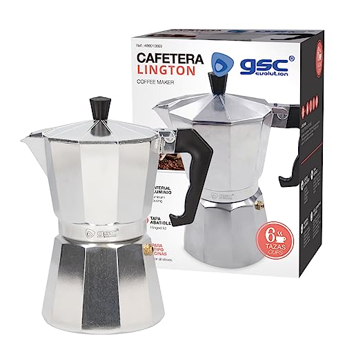 Caffettiera Italiana Monix Vitro Express - Alluminio, 3 Tazze, 150 Ml, Manico Ergonomico, Argento - Foto 9