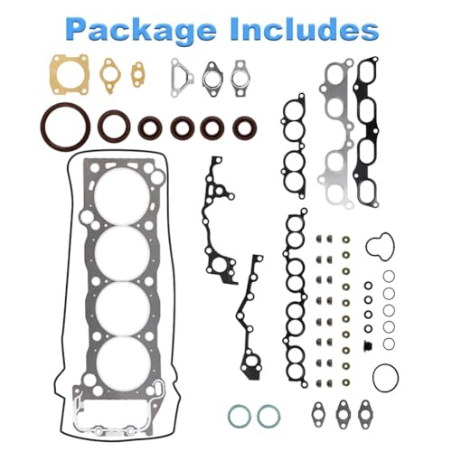 Image of Engine Cylinder Head Gasket Set Compatible with Toyota T100 1994-1998, Tacoma 1995-2004, 4Runner 1996-2000 Replacement for HGS939 HS9465PT HS34625 210221 VG1570 09-11652 VG1570