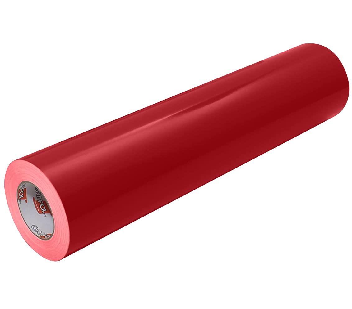 Oracal 651 Glossy Vinyl Roll 12 Inches by 150 Feet - Dark Red