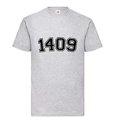 T-shirt pour homme gris XXXL grand vêtement basique col rond modèle 1409