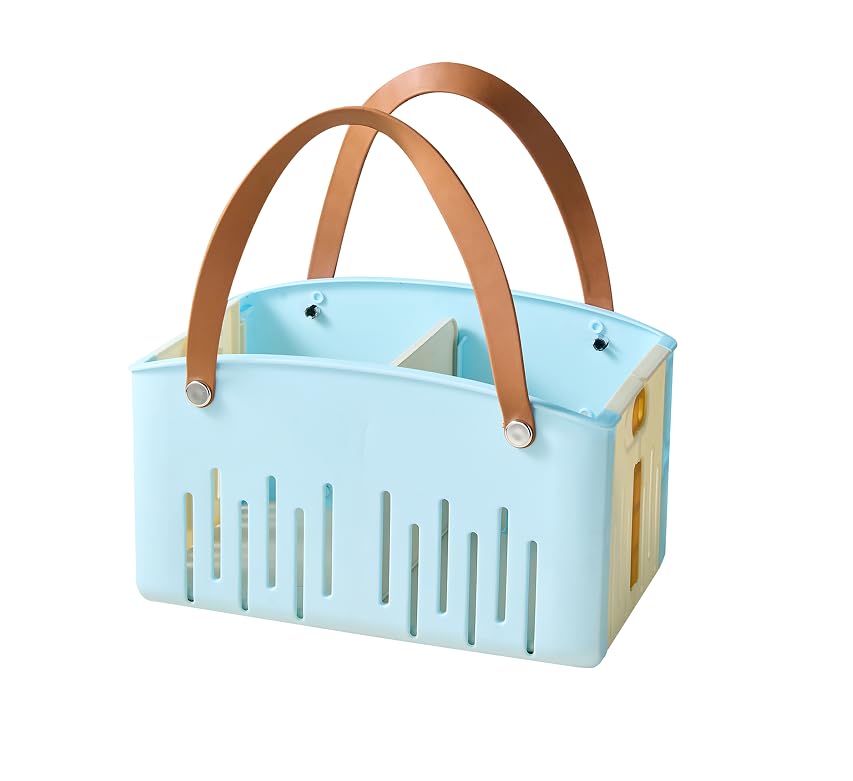 LKZXMZ Portable Collapsible Shower Basket Travel Organizer - Foldable Bath Caddy Storage Bin with Drain Holes Space Saving