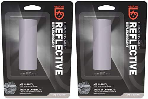 GEAR AID Tenacious Tape Reflective Fabric Tape for Clothing Gear Repair (2-Pack)