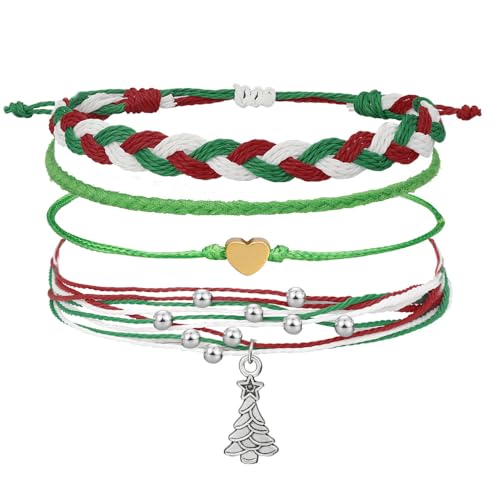 Image of Beach Summer Ankle Bracelet for Women Handmade Braided Adjustable String Anklets Waterproof Surfer Bracelet
