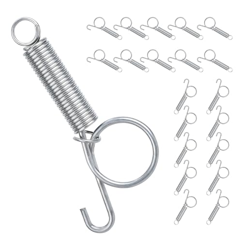 Image of 20 Pack Multi-Functional Metal Finger Spring Latch Hook for Rabbit Cage Door Dog Crate Lock Cat Door Latch for Fixing Small Animal, Rabbit, Dog, Parrot, Guinea Pig,Squirrel