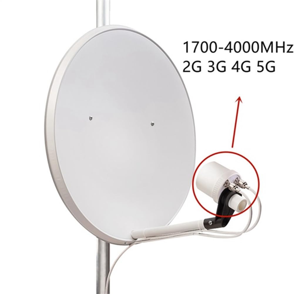 2X32DBi 5G Mimo Antenne Alimentation 1700-4000 MHz 2G 3G 4G 5G LTE Antenne Extérieure Alimentation Antenne Externe Blanc 1Set