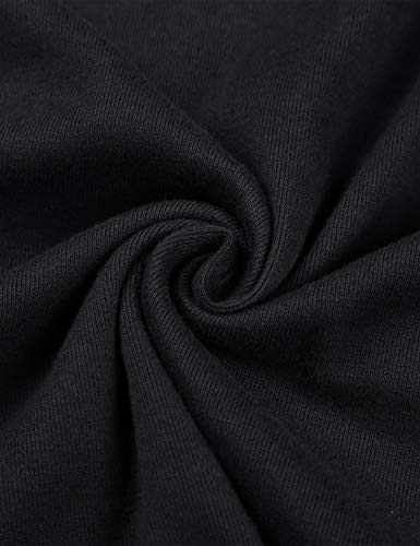 Miusey Women Long Sleeve Peplum Tops V Neck Pleated Fitted Ruffle Tunic Blouse for Hiding Belly3