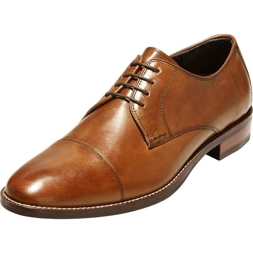 Cole Haan Men's Shoes-Lenox Hill Cap Toe Oxford, British Tan, 8 UK
