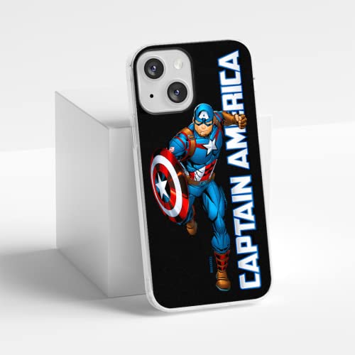 Ert Group Mobile Phone Case For Iphone 13 Original And Officially Licensed Marvel Pattern Captain America 030 Optimally Adapted To The Shape Of The Mobile Phone, Case Made Of Tpu #TOP5