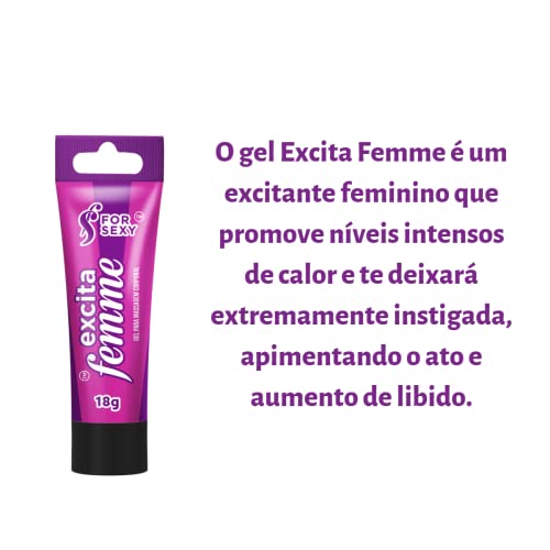 Gel Excitante Estimulador para Mulheres Excita Femme 18g For Sexy