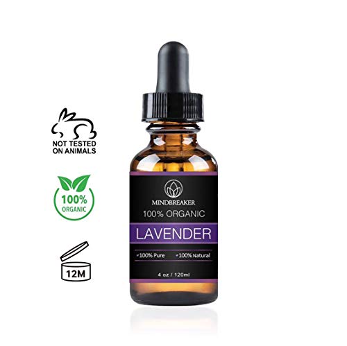 Aceite esencial de lavanda, Mindbreaker 100% el aceite esencial del grado terapéutico orgánico puro, consigue un mejor sueño, aromatherapy, antiinflamatorio, alivia dolores de cabeza (120 ml) - imagen 3