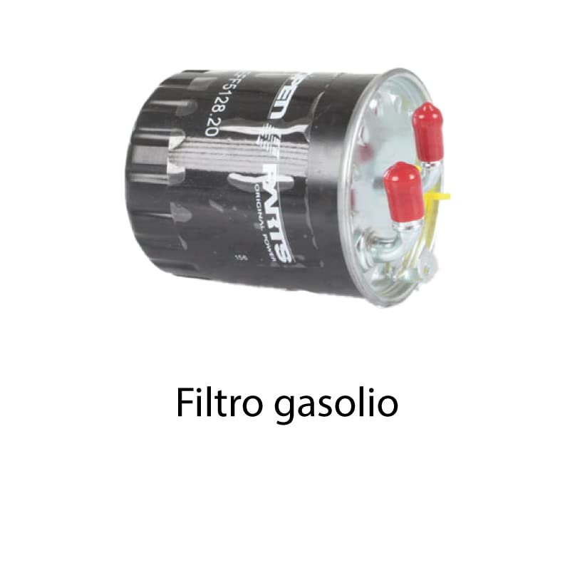 Kit tagliando + 6L olio Q8 5W30 per Classe A W169 A160CDI/A180CDI/200CDI (2004-2012)