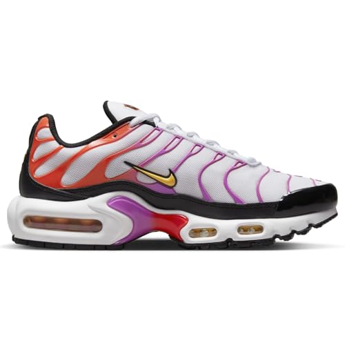 Image of Nike Air Max Plus Women's Shoes (DZ3671-100, White /Black /Picante RED /Citron Pulse)