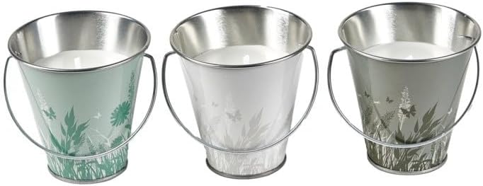 STV Zero In Mini Citronella White Wax Candle Bucket, Assorted