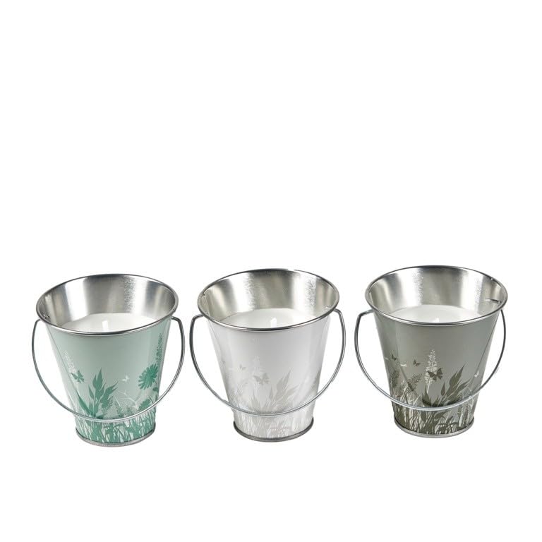 STV Zero In Mini Citronella White Wax Candle Bucket, Assorted