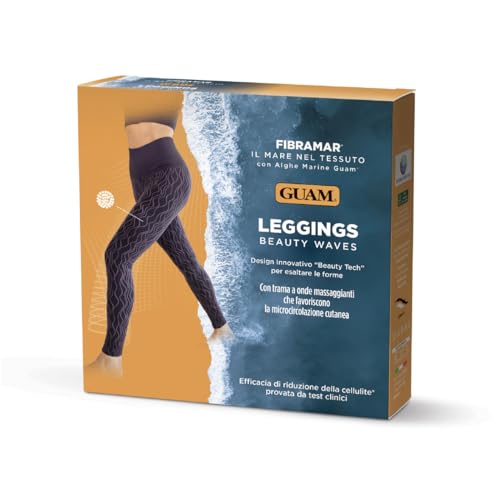 Leggings Guam Fibramar de alta gama Beauty Waves mujer negro talla L