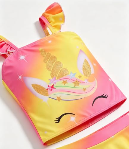 Image of Akokvlar Two Pieces Swimsuit Mermaid Bikinis Tankini Bathing Suit for Little Girls