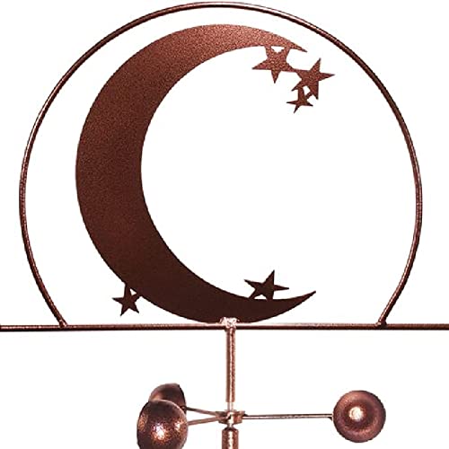 Girouette Lune rétro en fer rigoureusement sélectionné pour décoration durable