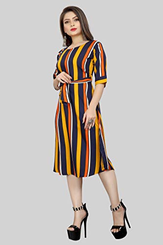 Image of AA Creation Women's Fit And Flare Knee Length Dress