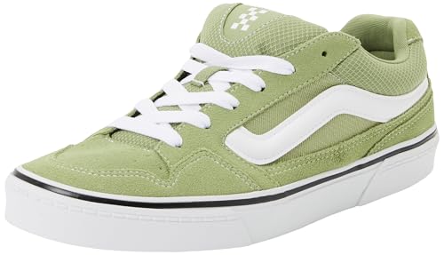 Vans Men's Caldrone Shoe | Chunky Low-Top Fashion Sneakers with Retro-Inspired Style, Suede/Mesh Neutral Olive, 10