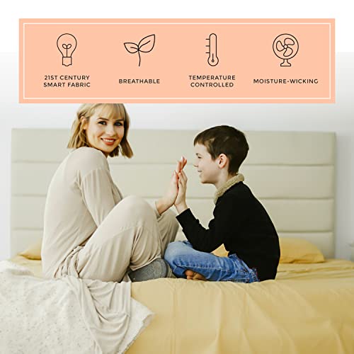 Peachskinsheets Harvest Gold Sheet Set - 1500Tc Level Of Softness - Extra Soft Cooling Sheets For Hot Sleepers And Night Sweats - Regular King Size #TOP2