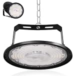Fosingut 200W Industrial LED Floodlight,20000LM High Bay Spot Light Workshop Lighting,Cool White 6500K IP65 Waterproof UFO Ceiling Light LED Interior Chandelier for Warehouse,Factory,Hall,Gym