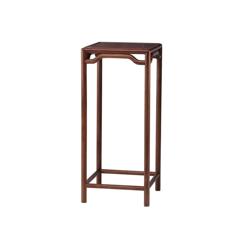 birene Vase Stand Plant Holder for Indoor Living Room, New Chinese Walnut Wood Bonsai Stand Shelf