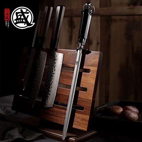 MITSUMOTO SAKARI 40 cm Japanischer Edelstahl Wetzstab, Flache Formen – Ansicht 2