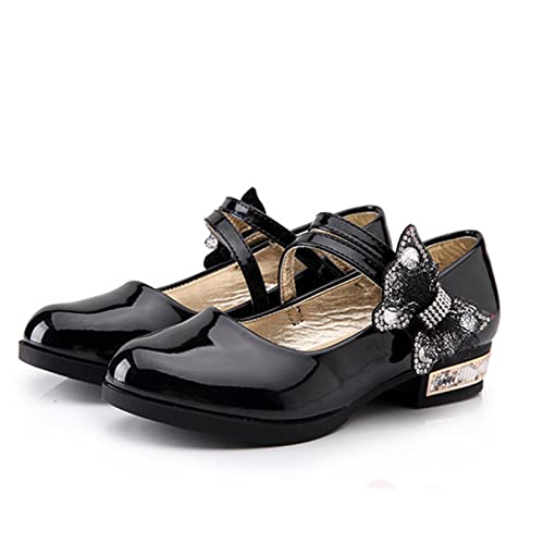 Girls Dress Shoes 𝗠ary Jane Princess Sandals Bowknot Strap Wedding Part𝐲 Shoes Butterfly Girl Basketball Shoes Size 53