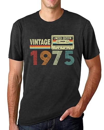 50th Birthday Gifts for Him Vintage 1975 Shirt 50 Year Old Birthday Gifts 1975 Graphic Tee Tops
